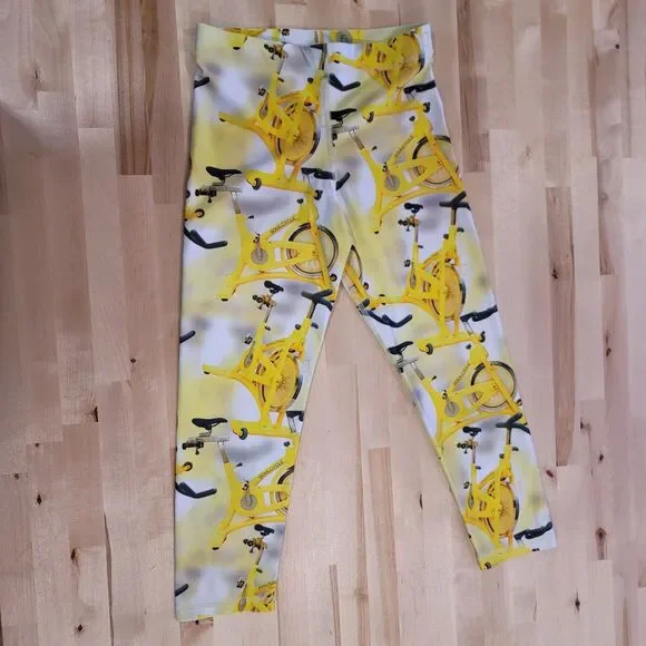 Zara Terez for SOULCYCLE Leggings Bike Bicycle Yellow Ladies S Ride Studio NYC - Picture 2 of 7